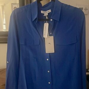 Tommy Bahama June 100% Silk Cargo Pocket Blouse NWT
